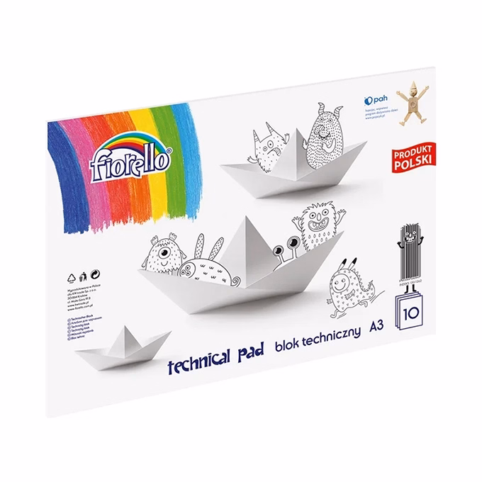 Rajztömb FIORELLO A/3 80 g 10 ív/tömb műszaki Rajztömb FIORELLO A/3 80 g 10 ív/tömb műszaki