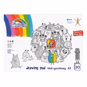 Rajztömb FIORELLO A/3 80 g 20 ív/tömb