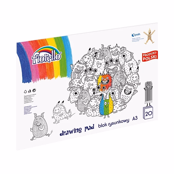 Rajztömb FIORELLO A/3 80 g 20 ív/tömb