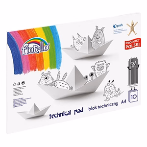Rajztömb FIORELLO A/4 80 g 10 ív/tömb műszaki
