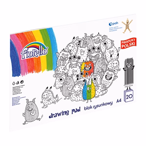 Rajztömb FIORELLO A/4 80 g 20 ív/tömb