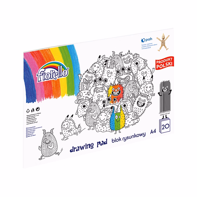 Rajztömb FIORELLO A/4 80 g 20 ív/tömb