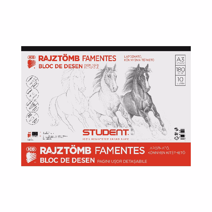 Rajztömb ICO Student A/3 10 lapos