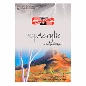 Rajztömb KOH-I-NOOR Pop Akrilic A/3 speciális papírból 400 g 10 lapos