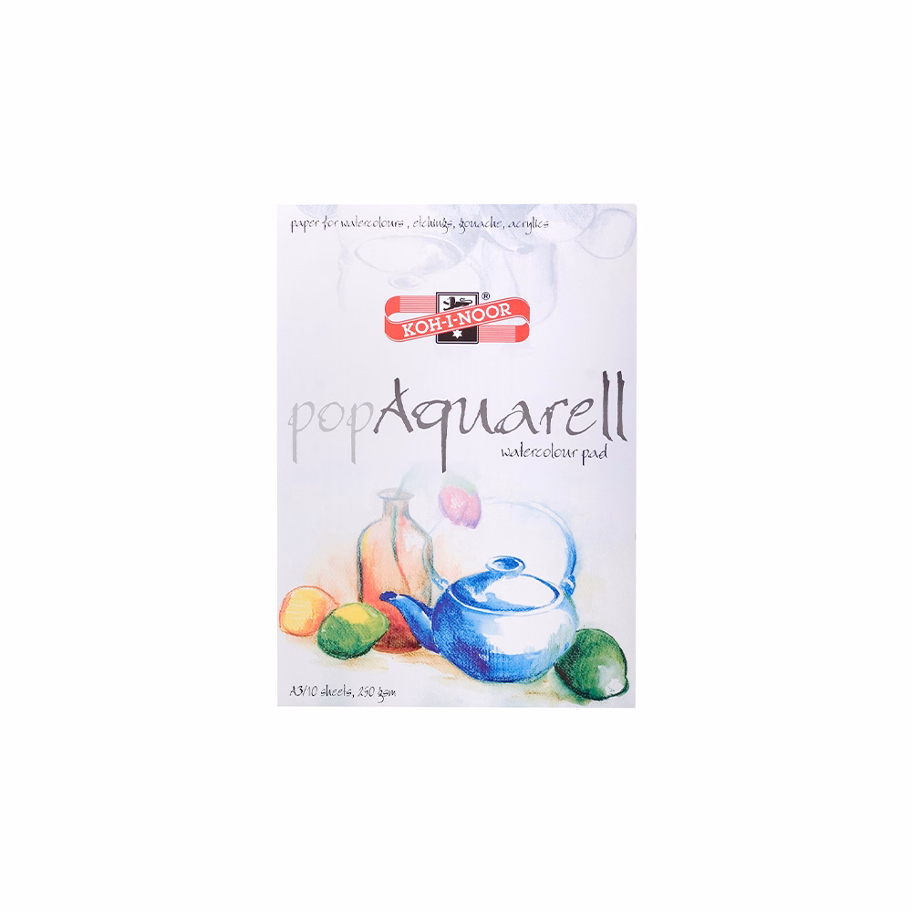 Rajztömb KOH-I-NOOR Pop Aquarell A/3 speciális papírból 250 g 10 lapos