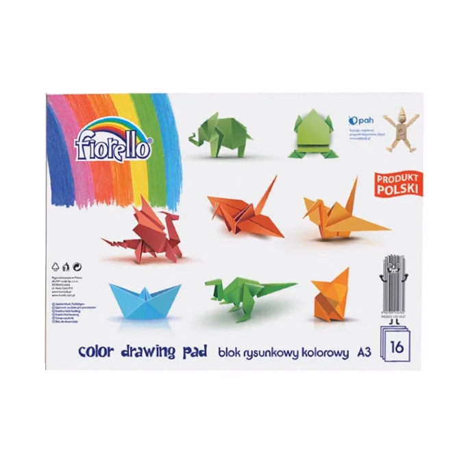 Rajztömb színes FIORELLO A/3 16 ív/tömb