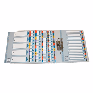 Regiszter ESSELTE Mylar A/4 laminált karton Jan-Dec