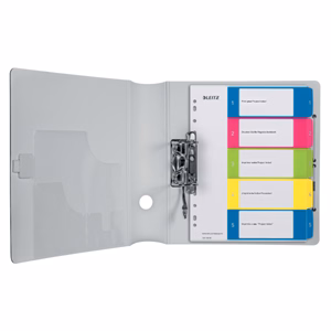 Regiszter LEITZ Wow A/4 műanyag nyomtatható extra széles 1-5