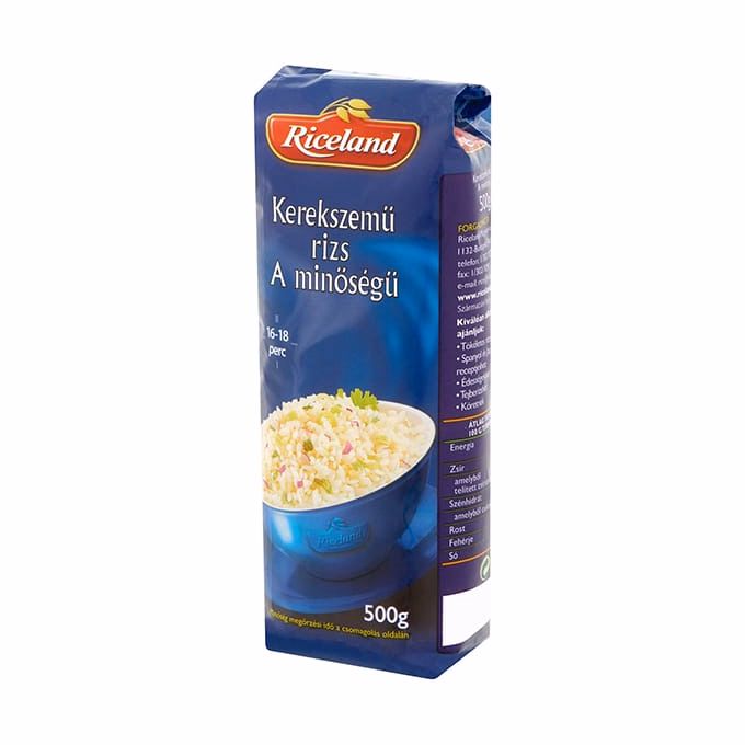 Rizs RICELAND kerekszemű 500 g