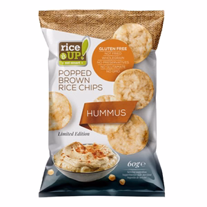 Rizschips RICE UP humuszos 60 g