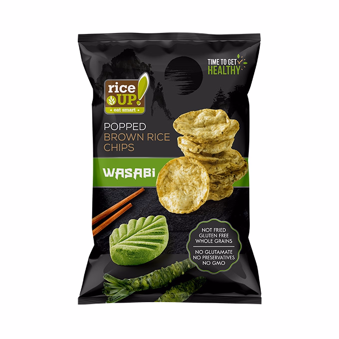 Rizschips RICE UP wasabis 60 g