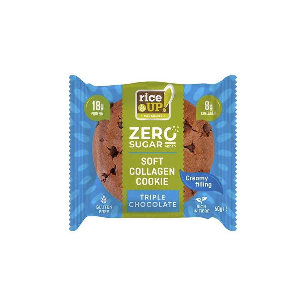 Rizskeksz RICE UP Zero collagen-protein triplacsoki 60 g