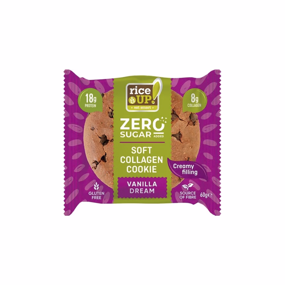 Rizskeksz RICE UP Zero collagen-protein vanília 60 g