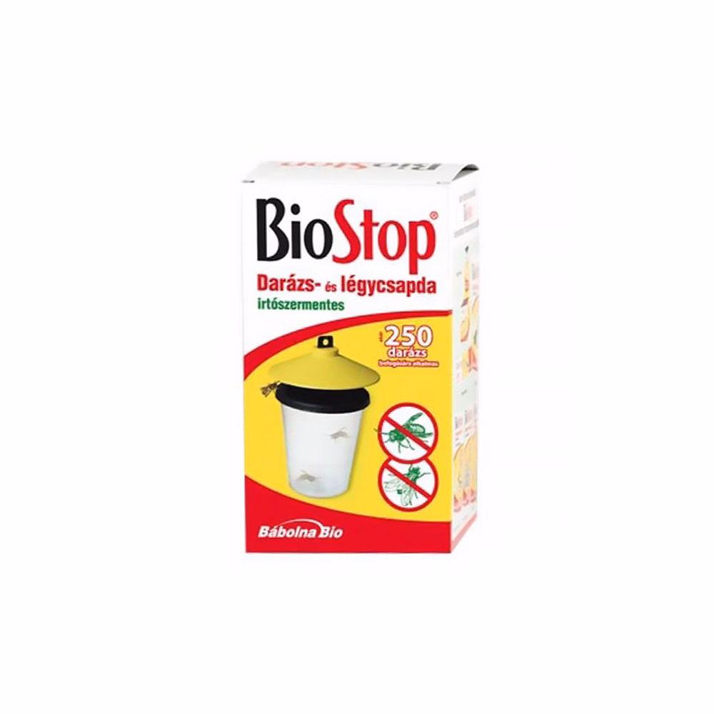 Rovarírtó darázs- és légycsapda BIOSTOP irtószermentes
