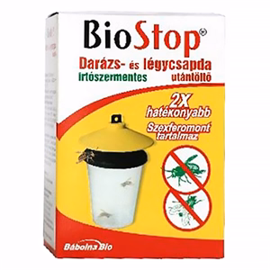 Rovarírtó darázs- és légycsapda BIOSTOP utántöltő 3 darabos irtószermentes
