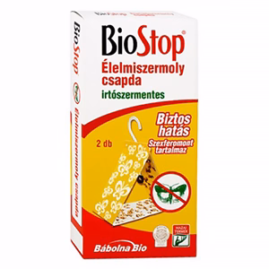 Rovarírtó élelmiszermoly csapda irtószermentes  BIOSTOP 2 darabos