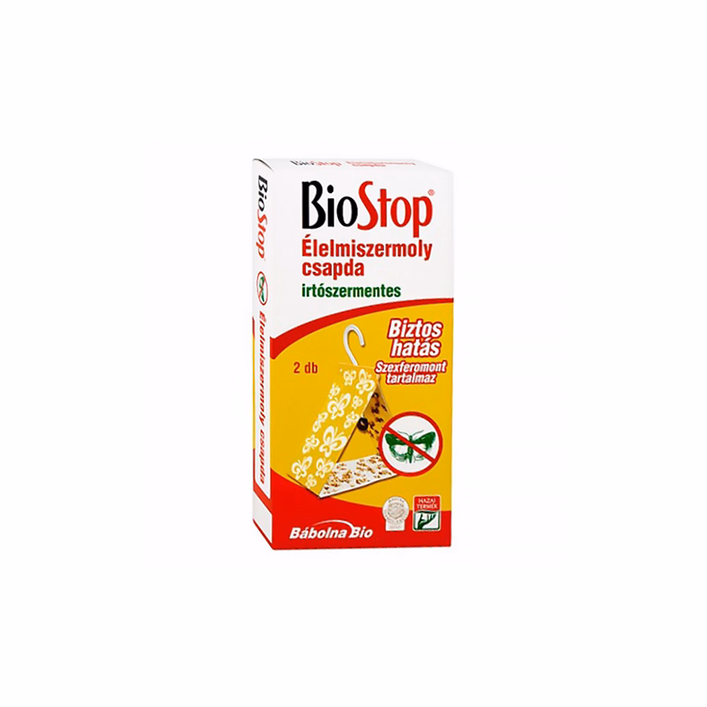 Rovarírtó élelmiszermoly csapda irtószermentes  BIOSTOP 2 darabos