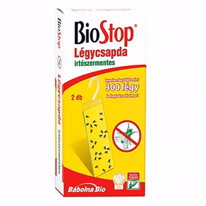 Rovarírtó légycsapda ragasztólap BIOSTOP 2 darabos irtószermentes