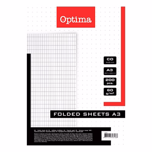 Rovatolt ív OPTIMA A/3 franciakockás 60 g 200 íves
