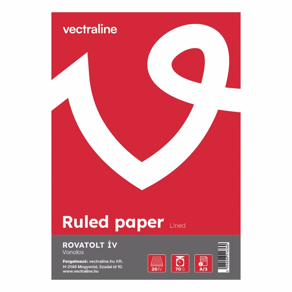 Rovatolt ív VECTRALINE A/3 vonalas 20 íves
