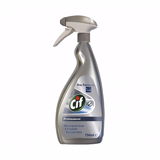 Rozsdamentes acél- és üvegtisztító CIF Professional 750ml