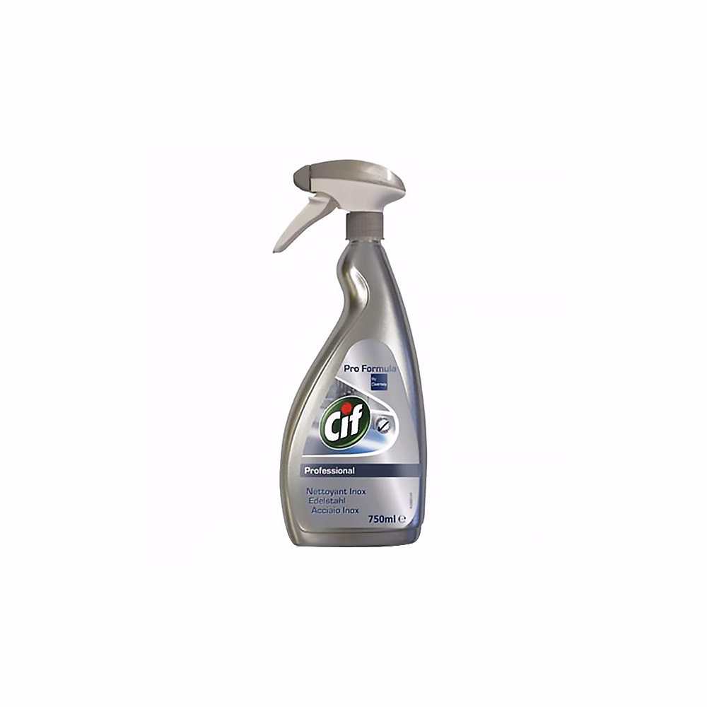 Rozsdamentes acél- és üvegtisztító CIF Professional 750ml