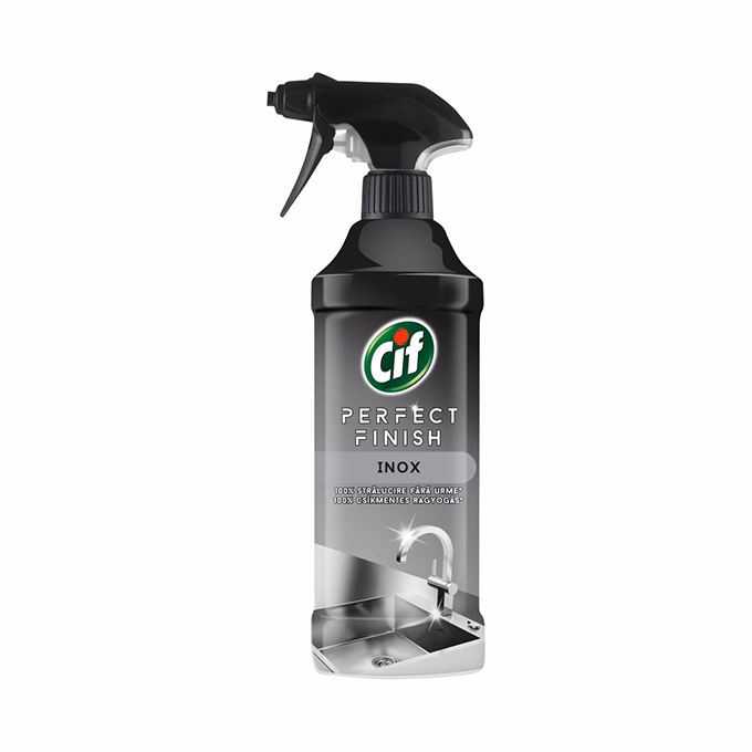 Rozsdamentes acél tisztító CIF Inox Perfect Finish 435ml spray