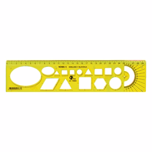 Sablon vonalzó OPTIMA fluor 30cm