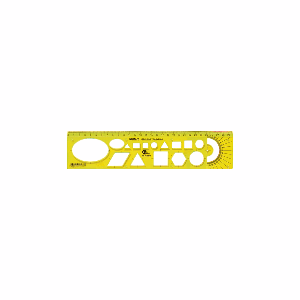 Sablon vonalzó OPTIMA fluor 30cm