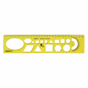 Sablon vonalzó OPTIMA fluor 30cm