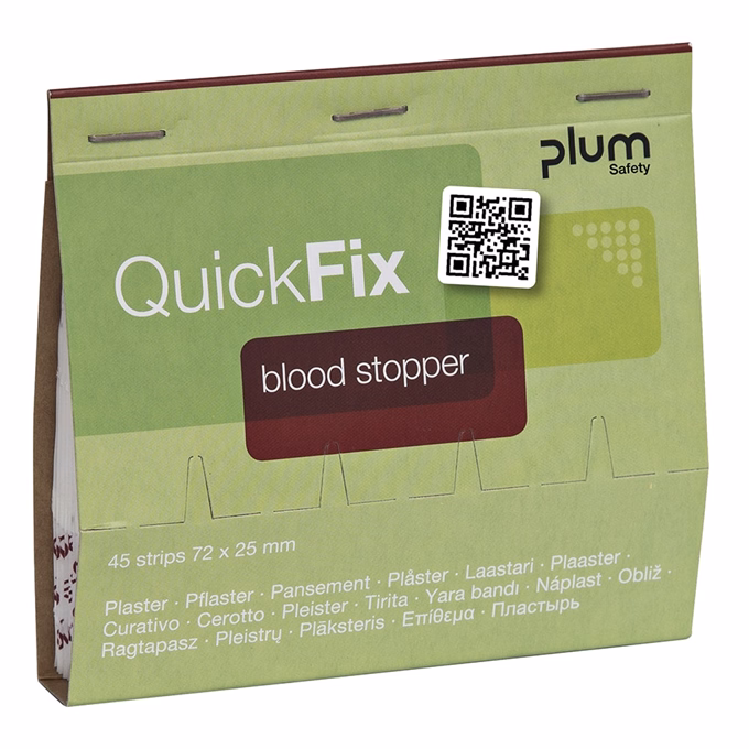 Sebtapasz utántöltő PLUM QuicFix vérzéscsillapító 45 darabos