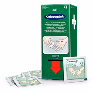 Sebtisztító kendő adagoló Salvequick 40 darabos