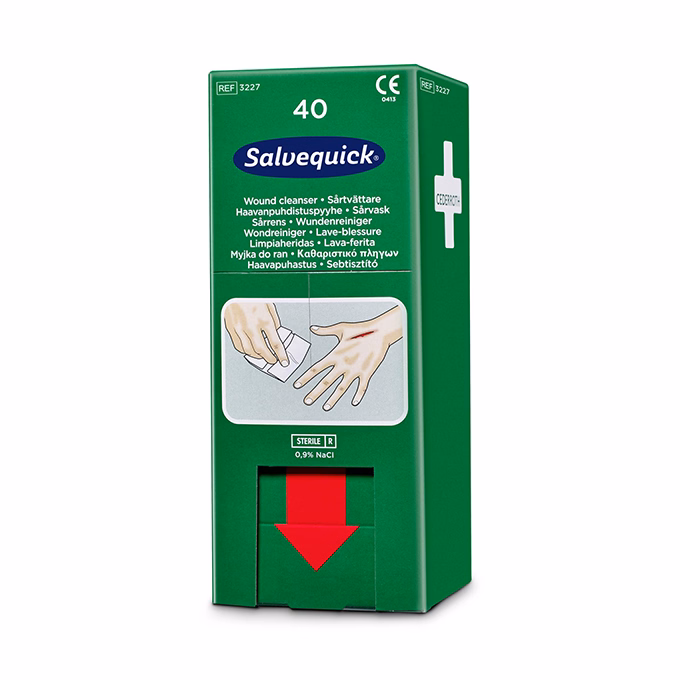 Sebtisztító kendő adagoló Salvequick 40 darabos