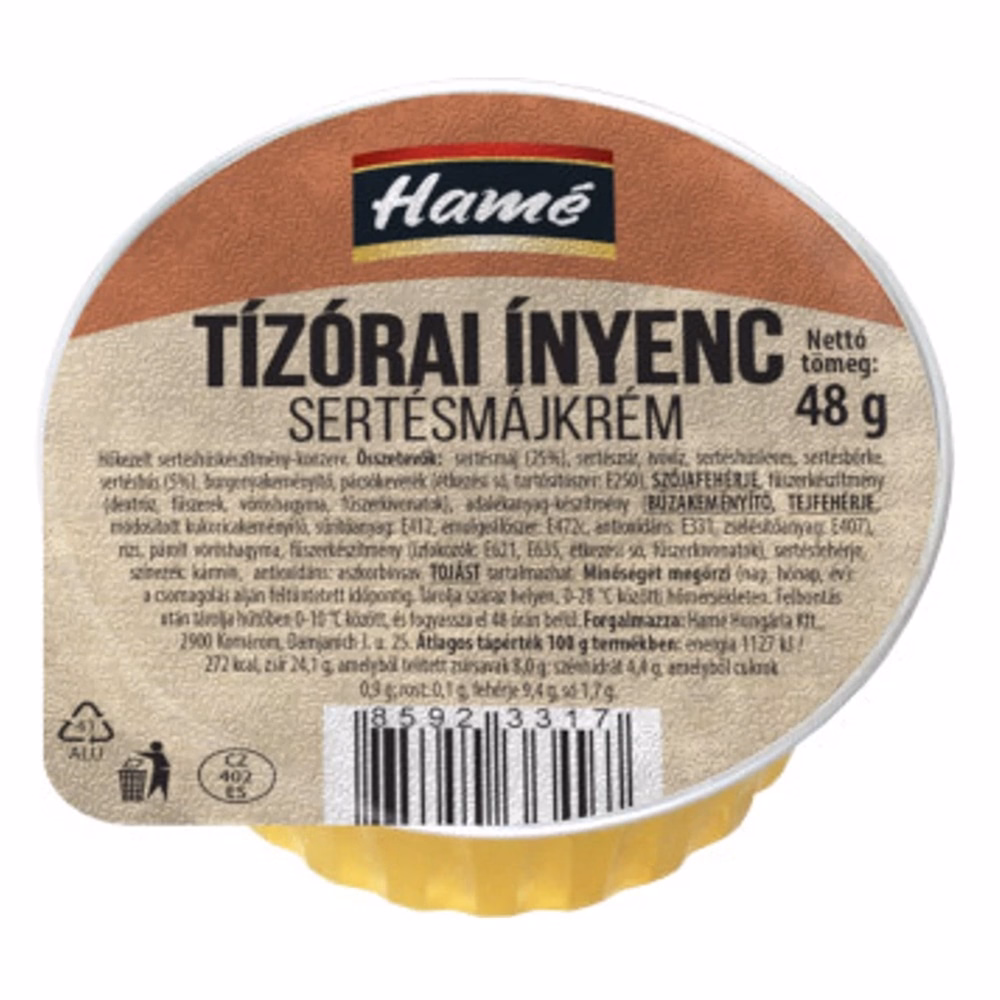 Sertésmájkrém HAMÉ tízórai ínyenc 48 g