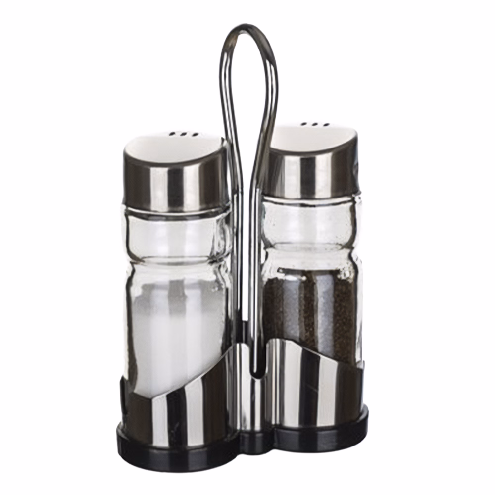 Só-, bors és fogvájótartó 2 x 40 ml