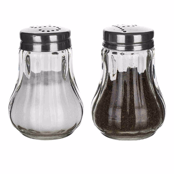 Só és borsszóró készlet MONO üveg és inox 7 cm 2 darabos