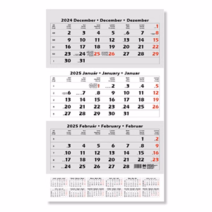 Speditőr naptár S103 1 tömbös 3 havi üres fejrész 2026.