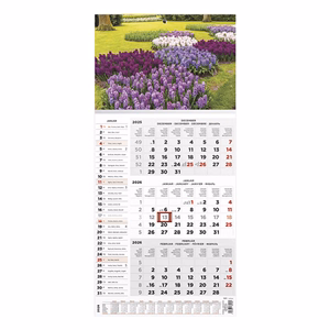 Speditőr naptár TOPTIMER T077 1 tömbös 3 havi névnapokkal Kert 2026.