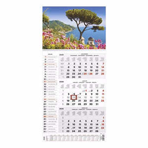 Speditőr naptár TOPTIMER T077 1 tömbös 3 havi névnapokkal Táj 2026.