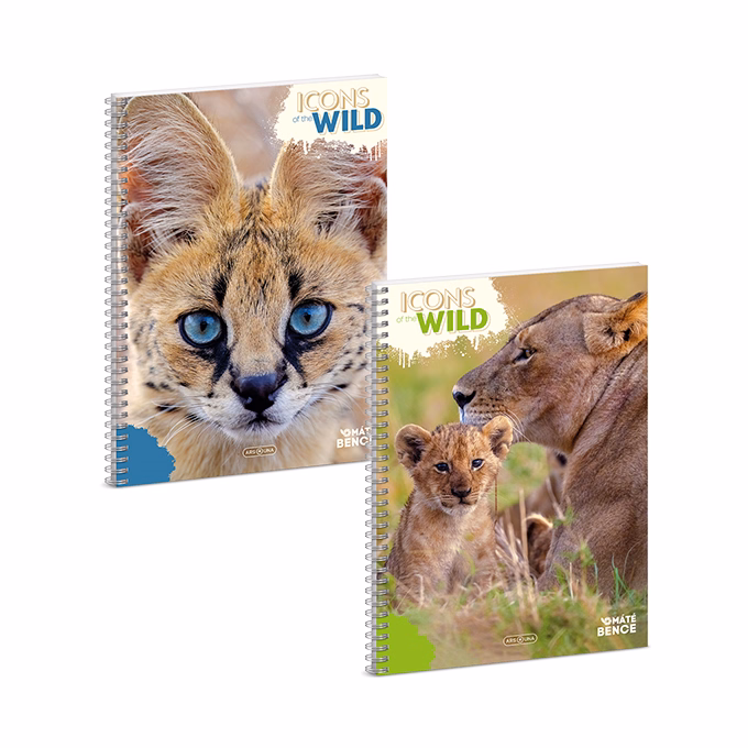 Spirálfüzet kockás ARS UNA Icons of the Wild A/4 60 lapos