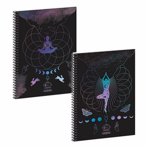 Spirálfüzet kockás ARS UNA Mystic Constellation A/4 60 lapos