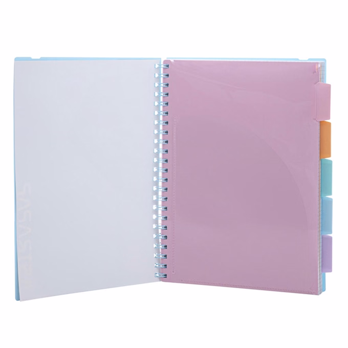 Spirálfüzet kockás ASTRA PAP A/4 100 lapos perforált színregiszteres Pasztell