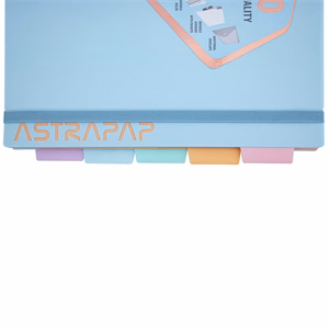 Spirálfüzet kockás ASTRA PAP A/4 100 lapos perforált színregiszteres Pasztell