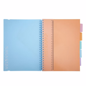 Spirálfüzet kockás ASTRA PAP A/4 100 lapos perforált színregiszteres Pasztell