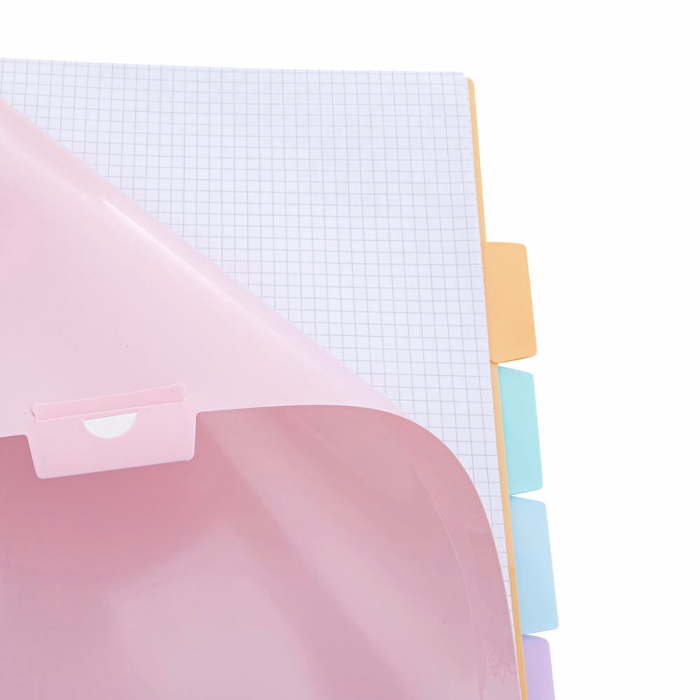 Spirálfüzet kockás ASTRA PAP A/4 100 lapos perforált színregiszteres Pasztell