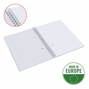 Spirálfüzet kockás ESSELTE A/5 80 lapos Colour Breeze levendula