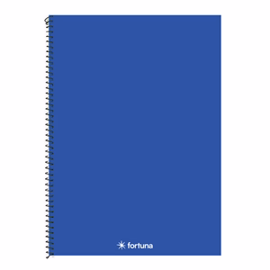 Spirálfüzet kockás FORTUNA Monocolor A/4 70 lapos sötétkék