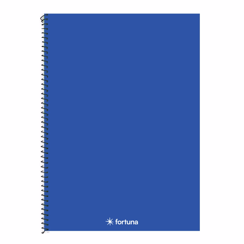 Spirálfüzet kockás FORTUNA Monocolor A/4 70 lapos sötétkék