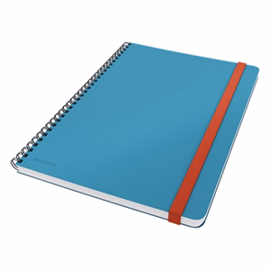 Spirálfüzet kockás LEITZ B/5 80 lapos Cosy Soft Touch keményfedeles nyugodtkék