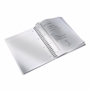 Spirálfüzet kockás LEITZ Wow A/4 80 lapos fehér